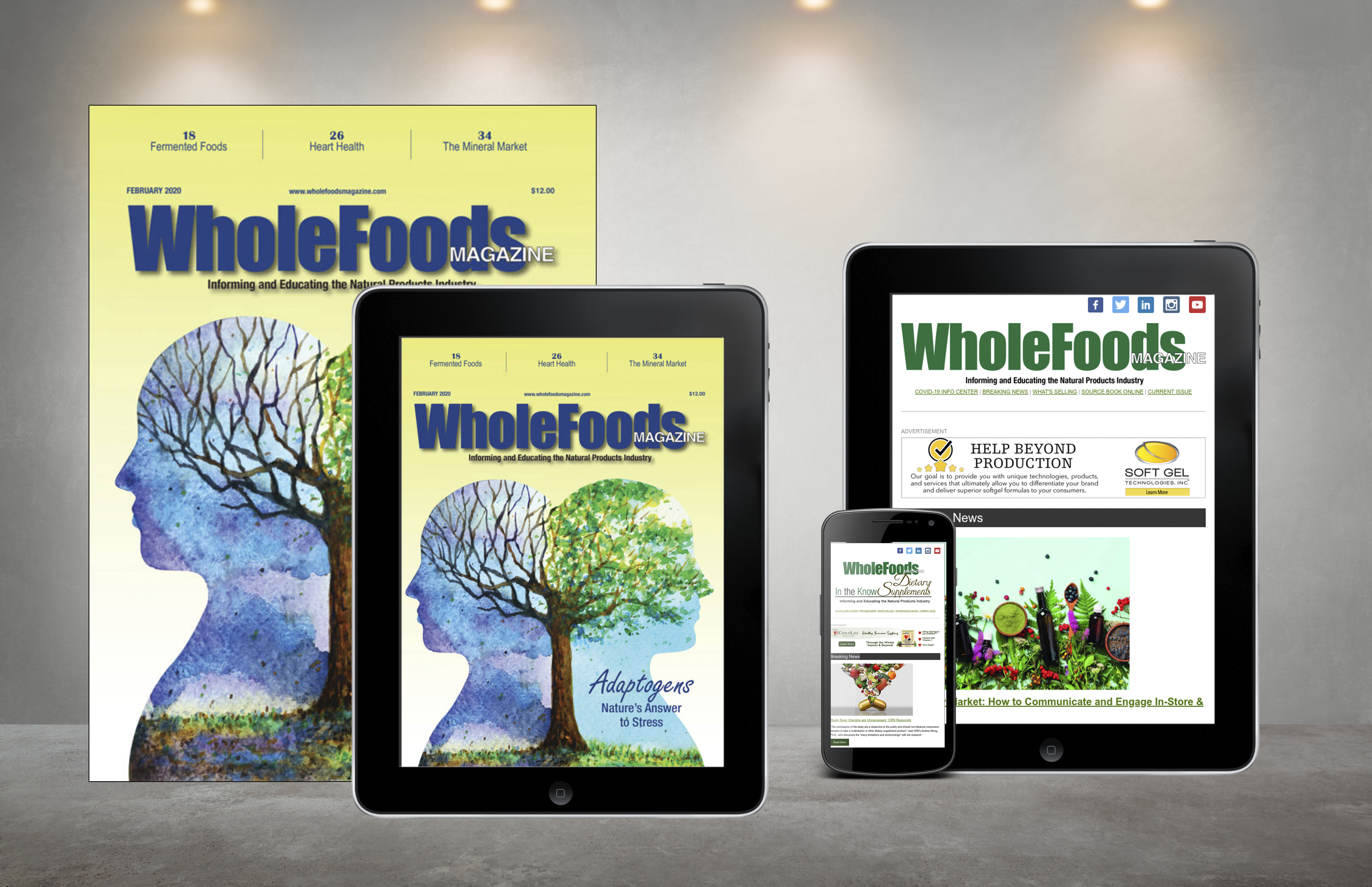WholeFoods Magazine newsletter collage